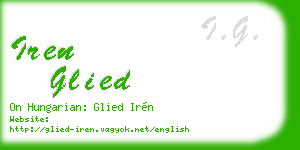 iren glied business card