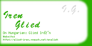 iren glied business card